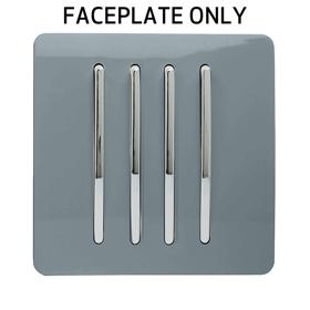 Cool Grey Spare Plate Wiring Accessories Trendi Decorative Screwless